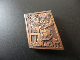 Old Badge Schweiz Suisse Svizzera Switzerland - Fasnacht Basel 1968 - Sin Clasificación