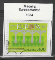 Portugal / Madeira  1984  Mi.Nr. 90 , Europa CEPT / Brücken - Gestempelt / Fine Used / (o) - Usado