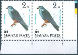 C5816 Hungary Animal Bird-of-Prey WWF Pair MNH RARE - Águilas & Aves De Presa