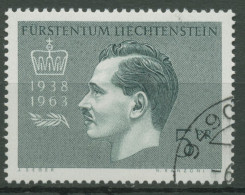 Liechtenstein 1963 Regierungsjubiläum Von Fürst Franz Josef II. 427 Gestempelt - Usados