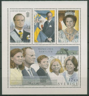 Schweden 1993 Königsfamilie 1793/96 Heftchenblatt H.-Bl.213 Postfrisch (C62078) - Nuevos