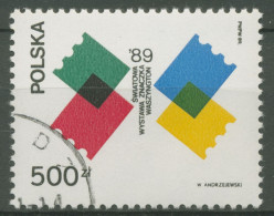 Polen 1989 WORLD STAMP EXPO Weltpostverein UPU 3229 A Gestempelt - Gebruikt