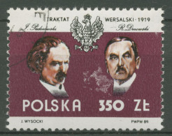 Polen 1989 Versialler Vertrag Politiker Staatswappen 3231 Gestempelt - Usati