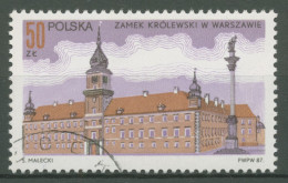 Polen 1987 Bauwerke Königsschloss Warschau 3098 Gestempelt - Usati