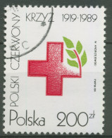 Polen 1989 Rotes Kreuz 3230 Gestempelt - Usados