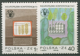 Polen 1988 Welternährungsorganisation FAO 3156/57 Postfrisch - Nuovi