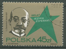 Polen 1987 Sprache Esperanto 3104 Gestempelt - Oblitérés