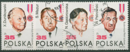 Polen 1989 Persönlichkeiten Ordensträger 3207/10 Gestempelt - Gebruikt