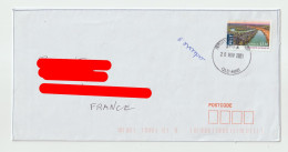 7686 Lettre Cover AUSTRALIE AUSTRALIA 2021 Riverland Wetland To France Dundowran Qld Hervey Bay - Bolli E Annullamenti