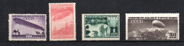 Russia 1931 Old Aviation/Zeppelin Stamps (Michel 397/98+400/01) MLH - Unused Stamps