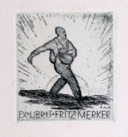 EX LIBRIS RUDOLF MULLI  Per FRITZ MERKER L27-B01 EXLIBRIS 1920 Ca. - Ex-libris