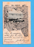 411  URUGUAY MONTEVIDEO ARTISTIC NESWPAPER J. OLIVERAS  EL SIGLO PANORAMIC VIEW POSTAL  POSTCARD - Uruguay