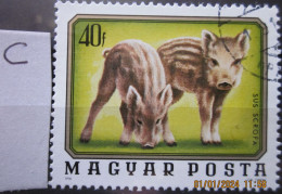 HUNGARY ~ 1976 ~ S.G. NUMBER 3014, ~ 'LOT C' ~ YOUNG ANIMALS. ~ VFU #02860 - Usado