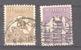 Australie  :  Yv  60-61  (o)  Filigrane A  Multiple - Used Stamps