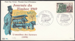 FRANCE - 1969 - Busta FDC Con Yvert 1589. - Giornata Del Francobollo