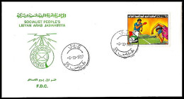 LIBYA 1977 Arab School Games Table Tennis Ping Pong (FDC) - Tafeltennis