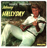 Johnny Hallyday - 45 T EP Douce Violence (1962 - Pochette Bandeau) - 45 T - Maxi-Single