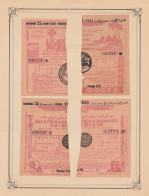 Egypt - 1943-4 - RARE - Lot, Vintage Various Lotteries - Sticked From Upper Side - Ongebruikt