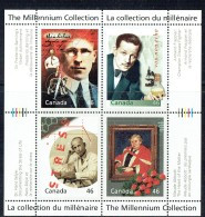 2000 Millenium Collection - Medical Innovators: Banting, Frappier, Selye, Abbott -   Sheet Of 4 Different Sc 1822 MNH ** - Unused Stamps