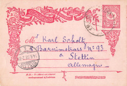 Turquie Entier Postal Cachet Bagdad 1902 Pour Stettin Allemagne - Covers & Documents