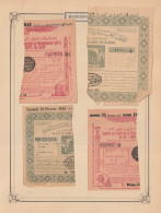 Egypt - 1943-4 - RARE - Lot, Vintage Various Lotteries - Sticked From Upper Side - Ungebraucht