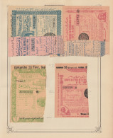 Egypt - 1943-4 - RARE - Lot, Vintage Various Lotteries - Sticked From Upper Side - Unused Stamps