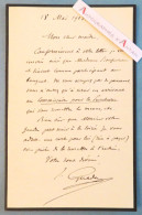 ● L.A.S 1903 Julien GUADET Architecte Au Peintre William Bouguereau - Banquet - Lettre Autographe LAS Lugano Paris - Pintores Y Escultores