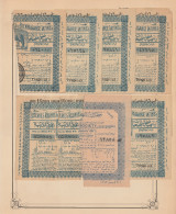 Egypt - 1943-4 - RARE - Lot, Vintage Various Lotteries - Sticked From Upper Side - Lettres & Documents