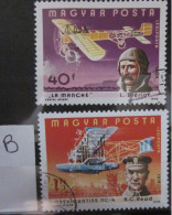 HUNGARY ~ 1978 ~ S.G. NUMBERS 3177 + 3179, ~ 'LOT B' ~ AVIATORS AND AIRCRAFT. ~ VFU #03036 - Used Stamps