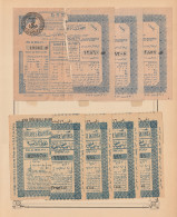 Egypt - 1943-4 - RARE - Lot, Vintage Various Lotteries - Sticked From Upper Side - Cartas & Documentos