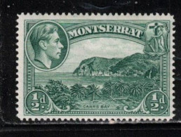 MONTSERRAT Scott # 92 MH - KGVI & Carr's Bay - Montserrat