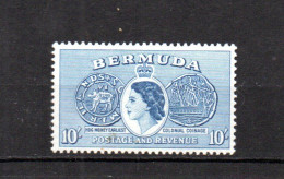 Bermuda 1953 Old Def. Stamp 10 Shilling (Michel 146) Nice MLH - Bermudes