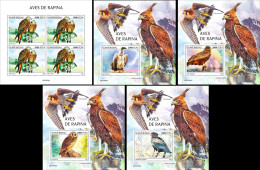 Guinea Bissau 2021, Animals, Bird Of Prey 2, 4val In BF+BF - Adler & Greifvögel