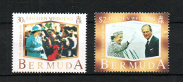 Bermuda 1997 Set Royalty/Golden Wedding Stamps (Michel 727/28) MNH - Bermuda