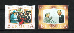 Bermuda 1997 Set Royalty/Golden Wedding Stamps (Michel 727/28) MNH - Bermudes