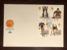 PORTUGAL FDC COVER 2004 YEAR PARALYMPIC DISABLED SPORTS HEALTH MEDICINE STAMPS - FDC