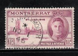 MONTSERRAT Scott # 104 Used - KGVI Peace Issue - Montserrat