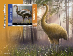 Guinea Bissau 2021, Animals, Extict Ostric, BF - Ostriches