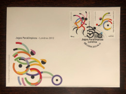 PORTUGAL FDC COVER 2012 YEAR PARALYMPIC DISABLED SPORTS HEALTH MEDICINE STAMPS - FDC