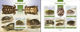 Guinea Bissau 2021, Animals, Turtles III, 5val In BF +BF - Tortues