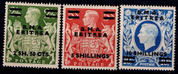 ERITREA 1948 KING GEORG V MI No 11-3 MNH VF!! - Eritrea