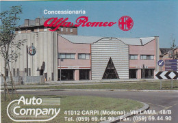Delcampe - Calendarietto - Auto Company - Concessionaria Alfa Romeo - Carpi - Modena - Anno 1992 - Petit Format : 1991-00