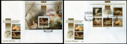 Guinea Bissau 2021, Art, Fragonard, Nude, 5val In BF +BF In 2FDC - Modern