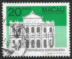 Macau Macao – 1984 Public Buildings 20 Avos No Year Scarce Variety Used Stamp - Oblitérés