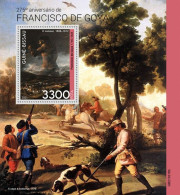 Guinea Bissau 2021, Art, Goya, Horse, Dog, BF - Honden