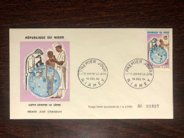 NIGER FDC COVER 1964 YEAR LEPROSY LEPRA HEALTH MEDICINE STAMPS - Níger (1960-...)