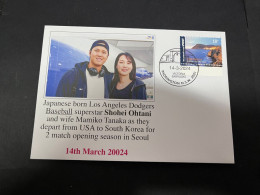 17-3-2024 (3 Y 17) Japanese Born Los Angeles Dodgers Baseball Superstar Shohei Ohtany And Wife Fly To Seoul - Base-Ball