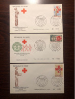 NIGER FDC COVER 1969 YEAR RED CROSS HEALTH MEDICINE STAMPS - Niger (1960-...)