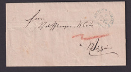 Altdeutschland Württemberg Brief Postsache Schorndorf Blauer Segment Welzheim - Cartas & Documentos