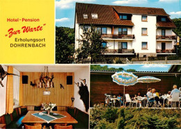 73883822 Dohrenbach Hotel Pension Zur Warte Gaststube Terrasse Dohrenbach - Witzenhausen